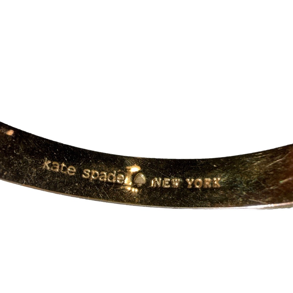 Kate Spade New York Good As Gold Logo Bangle Bracelet Women's Fashion Jewelry - Picture 6 of 9